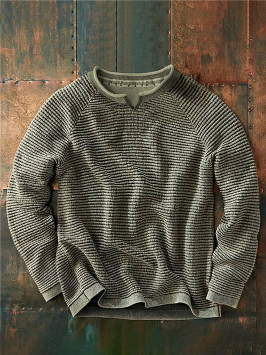 Men's Vintage Long Sleeve Casual Sweatshirt