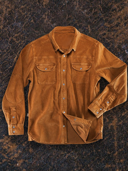 Men's Vintage Western Corduroy Shirt