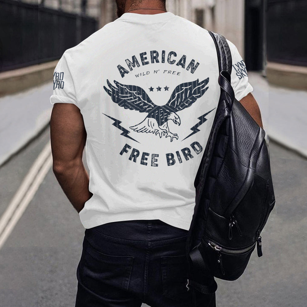 Men's Free Bird American Rock Band Rebel Inspired T-Shirt